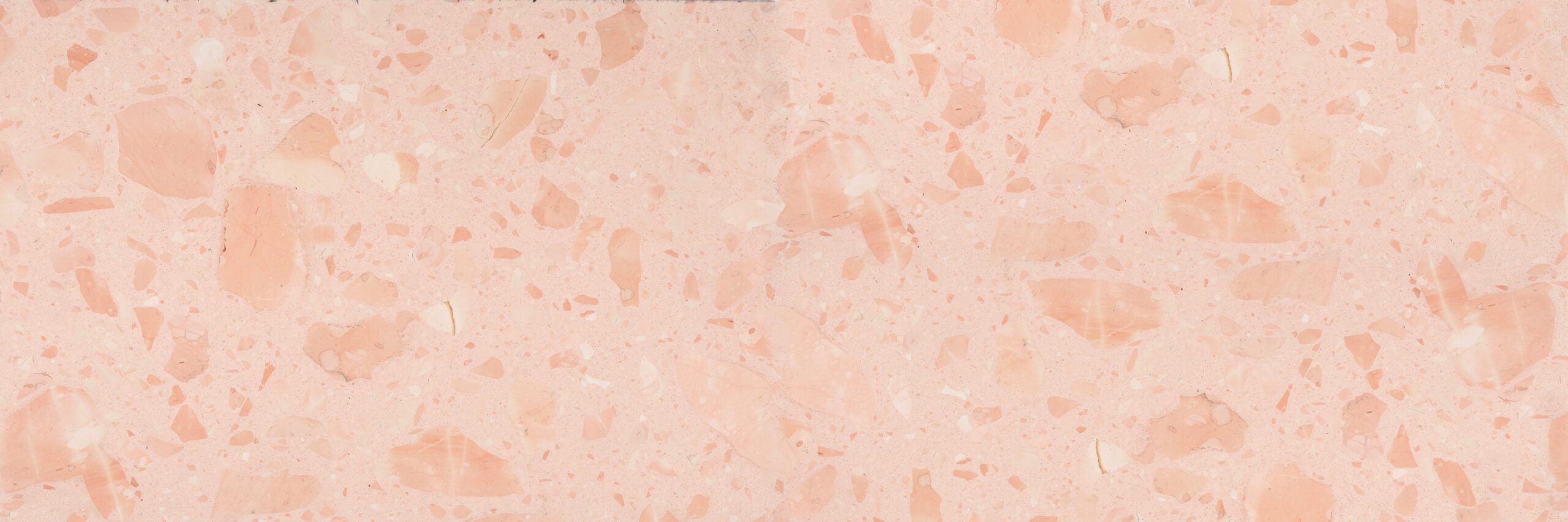 Rosa Corallo Large Chip Terrazzo Slab view 2